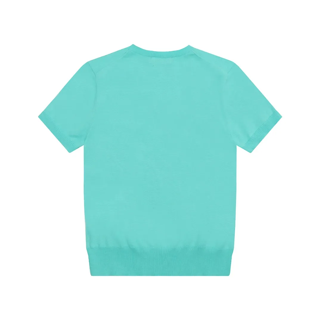 🅿️156 "Top quality" Style number: DS008# (not off the shelves all year round) [Ralph Lauren round neck solid color pony embroidered logo knitted short sleeves] ✅Ralph Lauren classic basic versatile knitted short sleeves for all seasons ✅Main supplier platform live broadcast Wholesale entity Replenish if out of stock Not off the shelf ✅ZP quality 1:1 version Scan the code to enter the GF website Counter quality ✅Detailed quality is the only one in Guangzhou Imported quality cotton yarn, focusing on high-end, cost-effective, good quality needless to say ✅The version is restored to the original version, loose, comfortable and stress-free, simple is high-end, classic is timeless ✅The upper body is simple and easy to match, a must-have for goddess ootd. Good-looking clothes are never picky. A must-have in the goddess' wardrobe. Size: S-XL Color: Army green, off-white, black, light pink, khaki, navy, light blue, mint green
